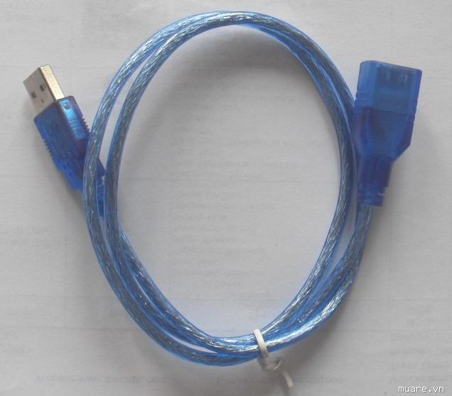 Cáp nối dài USB 1,5m mau xanh