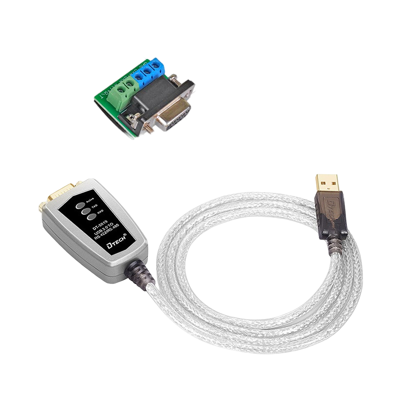 Cáp chuyển đổi USB 2.0 sang COM RS485/422 DTECH DT-5019 dài 1.2m chính hãng