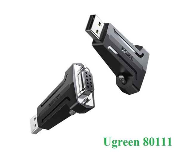 Đầu chuyển đổi USB sang RS 232 Ugreen 80111 kết nối thiết bị DB9 nối tiếp