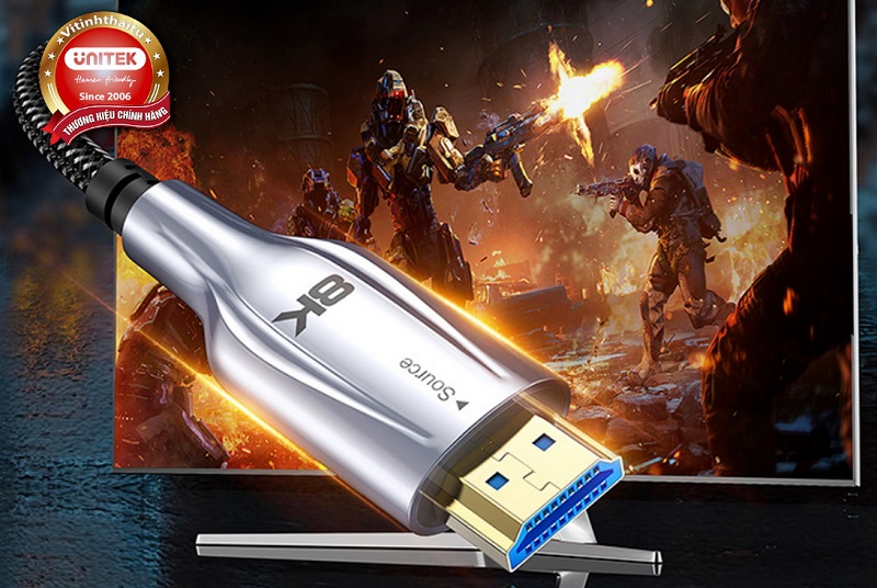 Cáp HDMI Unitek 15m Y-C143M chính hãng , Hỗ trợ Full HD 1080p, truyền tín hiệu ổn định