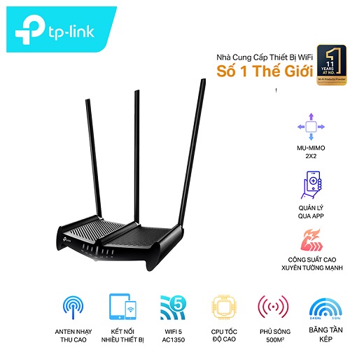 BỘ PHÁT WIFI TP-LINK ARCHER C58HP AC1350MBPS