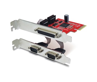 Card PCI – E sang COM RS232 + LPT DB25 UNITEK Y7508