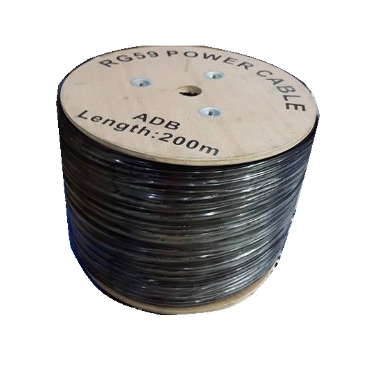 Dây Cáp Đồng Trục Liền Nguồn RG59 + 2C Đồng 0.81mm