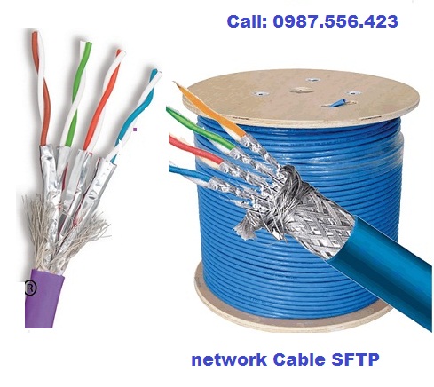 Cáp mạng cat7 SFTP TE netlink có lưới chống nhiễu Cáp mạng cat7 SFTP TE netlink có lưới chống nhiễu