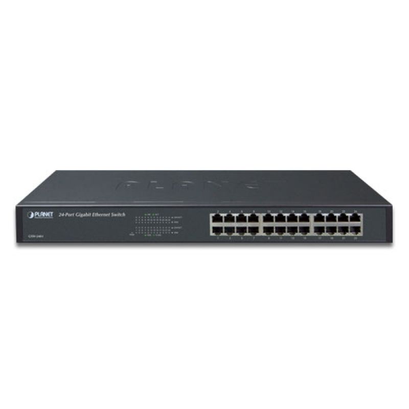 PLANET SWITCH 24-PORT 10/100/1000MBPS GIGABIT GSW-2401