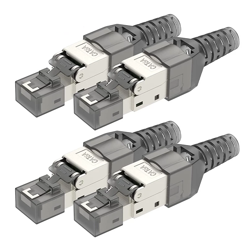 Đầu Nối Dây Cáp Ethernet RJ45 CAT8 Cat7 CAT6A RJ45 10Gbps POE cao cấp không dùng tool