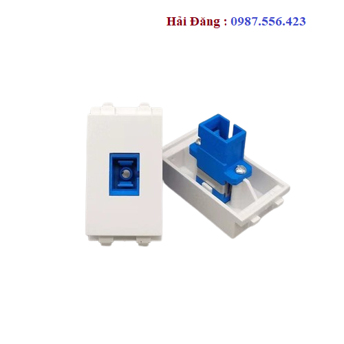 Nhân ổ cắm quang SC, hạt đầu nối Adapter quang SC/UPC singlemode âm tường