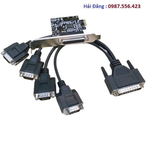 Card mở rộng PCI-E ra 4 cổng COM Rs232 SYBA