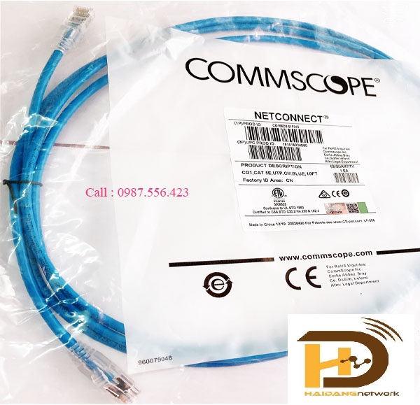 Dây patch cord AMP cat6 dài 2m