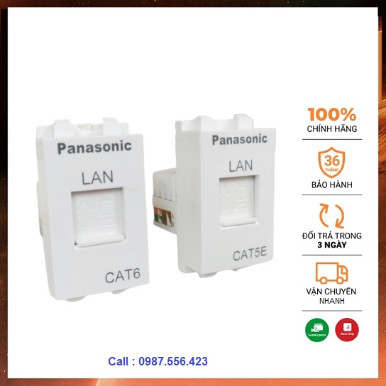 Nhân ổ mạng âm tường Panasonic cat 5e