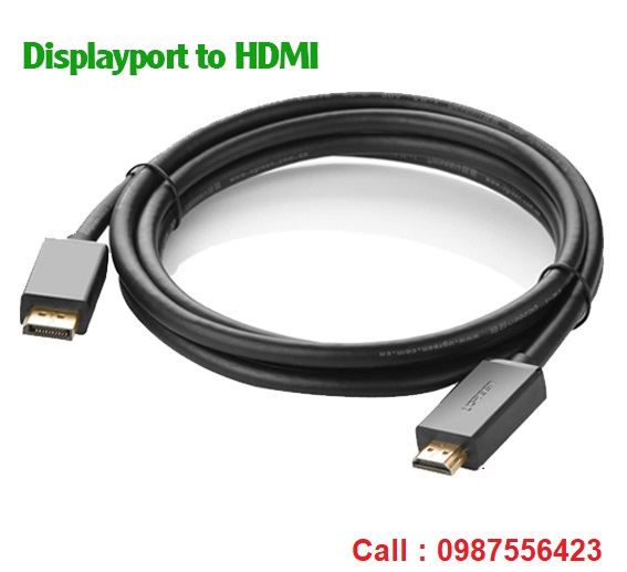 Cáp chuyển đổi Ugreen DisplayPort to HDMI 1.5m