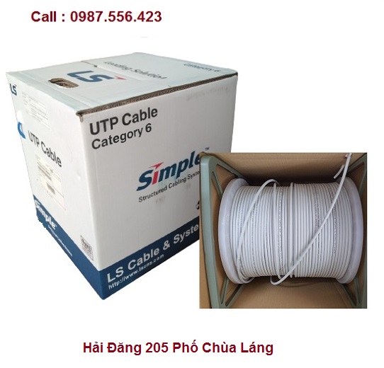 Dây,Cáp mạng cat6 UTP LSvina màu xám 