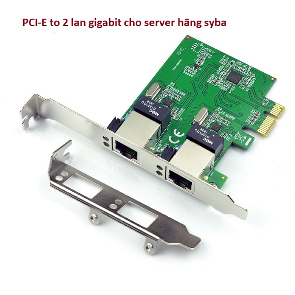 Card mạng PCI-Express sang 2 Lan Gigabit SYBA FG-ENW02C chính hãng