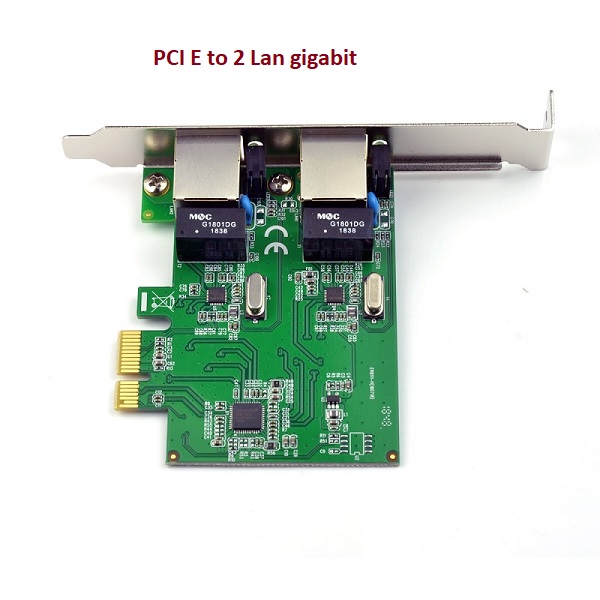 Card mạng PCI-Express sang 2 Lan Gigabit SYBA FG-ENW02C chính hãng