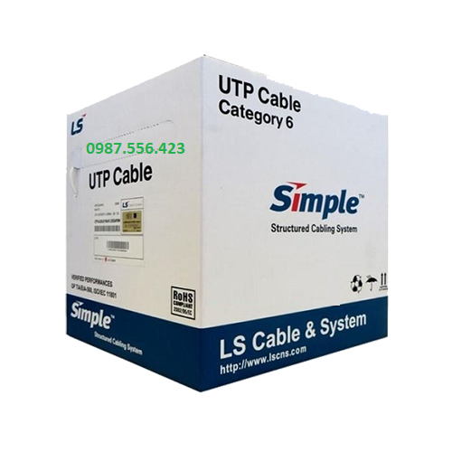 Dây Cáp Mạng Cat6 LS Màu Xanh UTP-G-C6G-E1VN-M 0.5X4PBlue