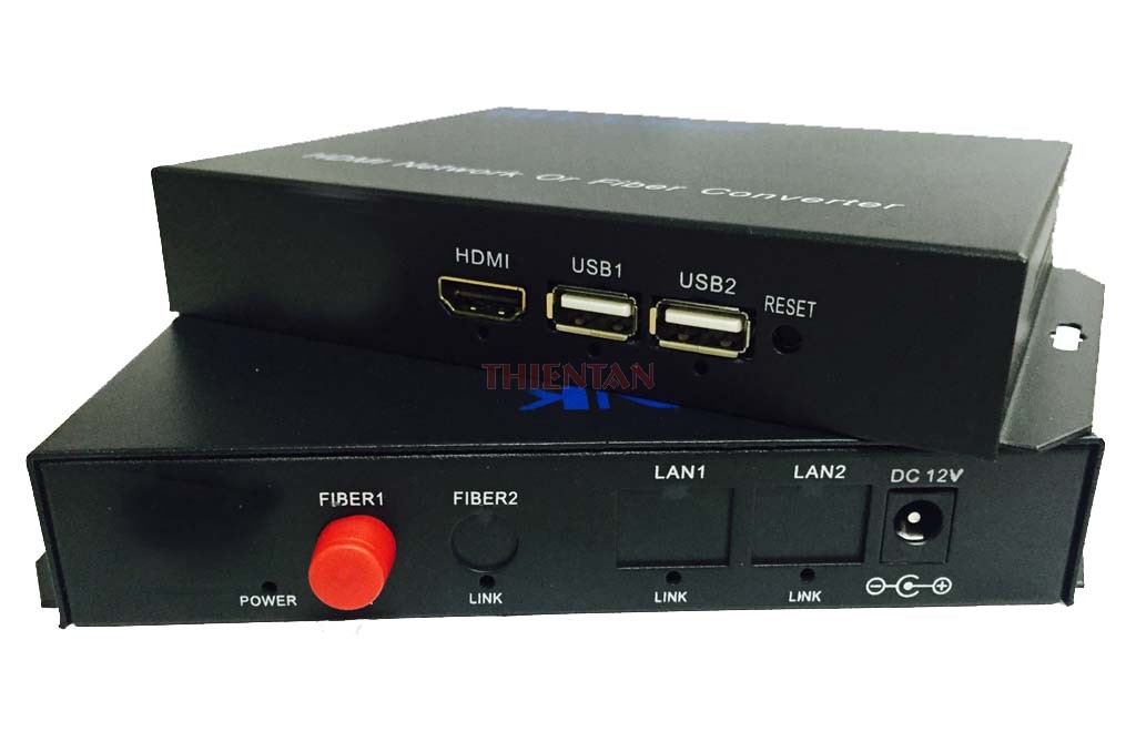 Bộ chuyển đổi HDMI qua cáp quang có cổng USB