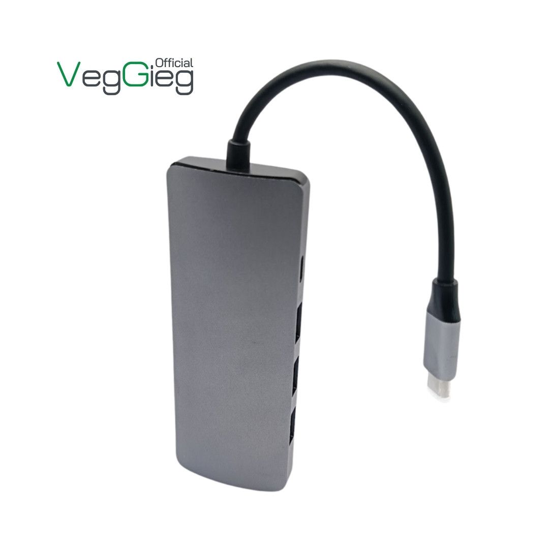 VegGieg Hub chuyển đổi USB Type-C đa năng 10 in1 - V-TC10R Cao cấp