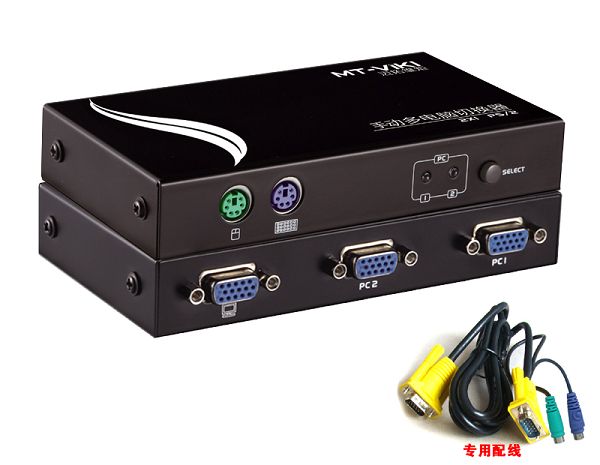 KVM switch 2 ports ps2