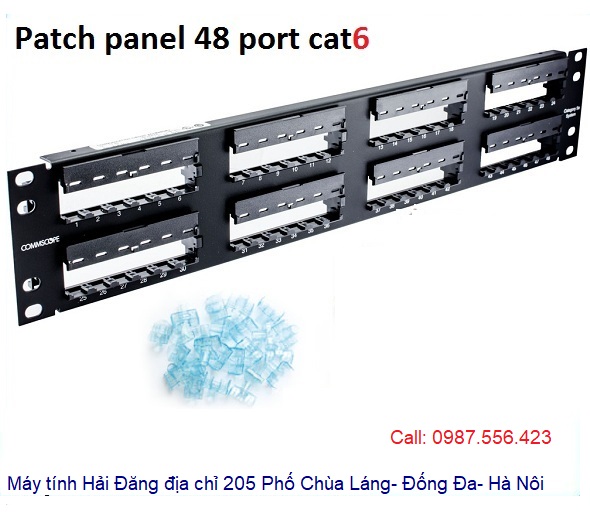 Patch panel 48 cổng cat6 Commscope