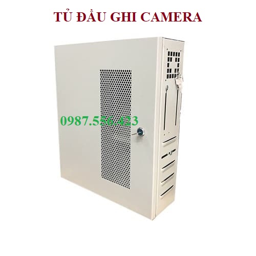 Tủ đựng đầu ghi Camera treo tường màu ghi xám