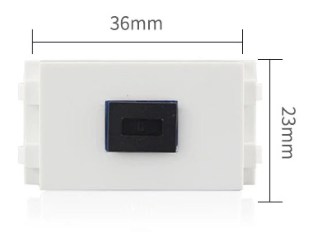 Nhân ổ cắm quang SC, hạt đầu nối Adapter quang SC/UPC singlemode âm tường