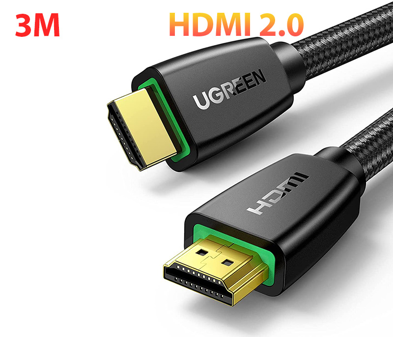 Cáp HDMI 2.0 dài 3m hỗ trợ full HD 4K 60hz chính hãng Ugreen 40411 