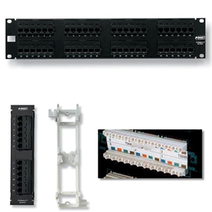  Patch panel, thanh đấu nối patch panel 48 ports  AMP cat 5 nhân liền