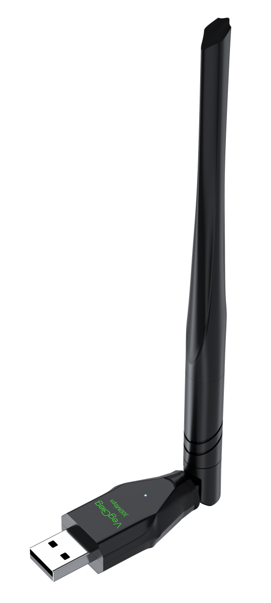 Cạc mạng USB Wifi Veggieg V-K300 Băng Tần Kép Chuẩn AC 600Mbps 