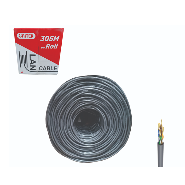 Cáp UTP 305m Cat5 0.48BC C18129GY xám UNITEK