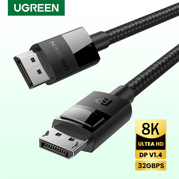 Cáp Displayport 1.4 dài 1,5m hỗ trợ 8K@60Hz chính hãng Ugreen 80391 cao cấp