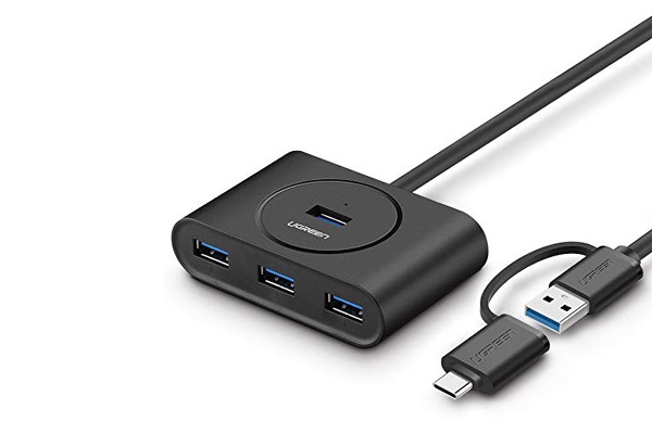 Thiết bị chia USB Type-C ra 4 cổng USB 3.0 dài 1M thương hiệu Ugreen 40850 