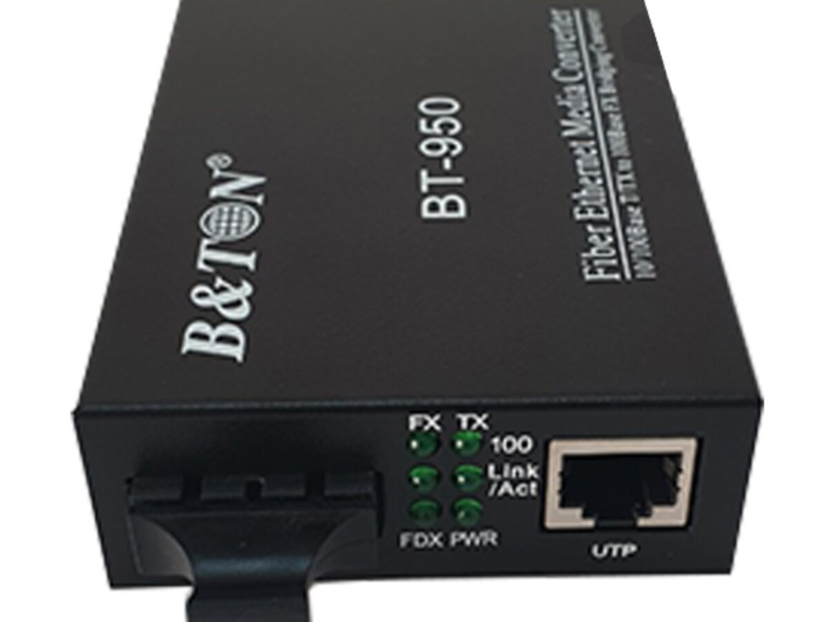 Bộ chuyển đổi Quang-Điện Media Converter Unmanaged Fiber Switch BTON BT-914SM-20