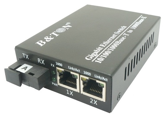 Bộ chuyển đổi Quang-Điện Media Converter Unmanaged Fiber Switch BTON BT-914SM-20