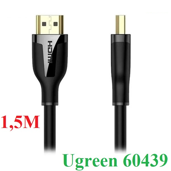 Cáp HDMI 2.0 dài 1,5m Ugreen 60439 chuyển đổi tín hiệu chuẩn 4k 60hz