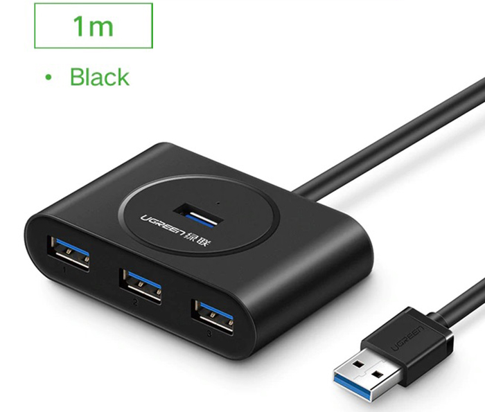 Thiết bị chia cổng USB 4 cổng 3.0 dài 80cm chính hãng Ugreen 20291 cao cấp