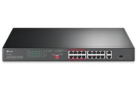 Thiết bị mạng, Switch TL-SG1218P chia mạng Để Bàn 18 Cổng 10/100Mbps với 16 Cổng PoE+