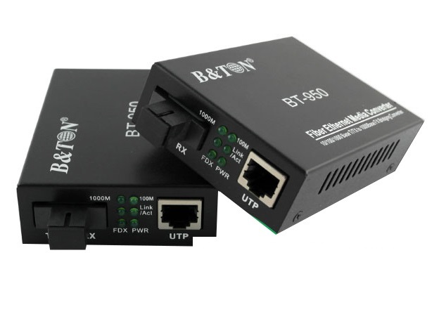 Converter chuyển đổi quang điện BTON BT-950-SM-25 hỗ trợ chuyển đổi tín hiệu single-mode