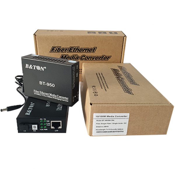 Media Converter quang BTON BT 950GM-2 bước sóng khuếch đại 1310/1550nm