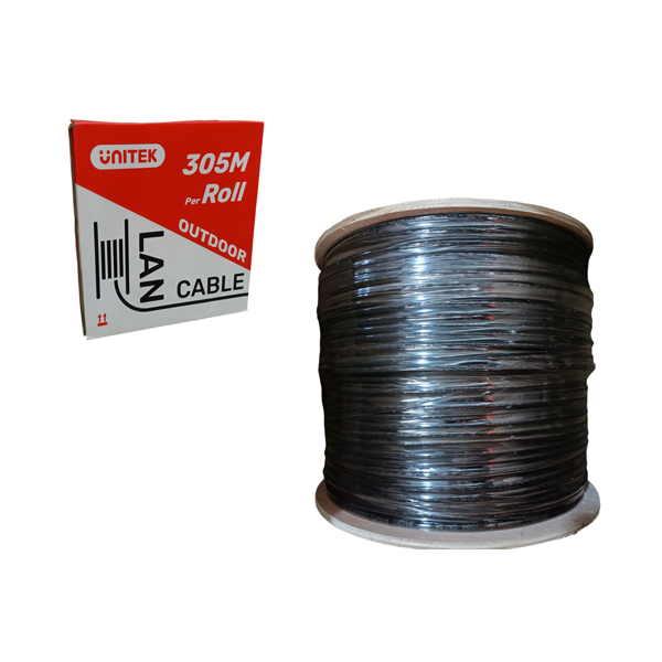 Cáp UTP 305m Cat6 0.55CCA C18136GY đen UNITEK