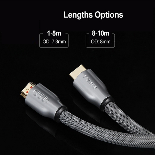 Cáp HDMI Hỗ Trợ HDR Unitek 2.0 5m YC 140 RGY Chuẩn 4K