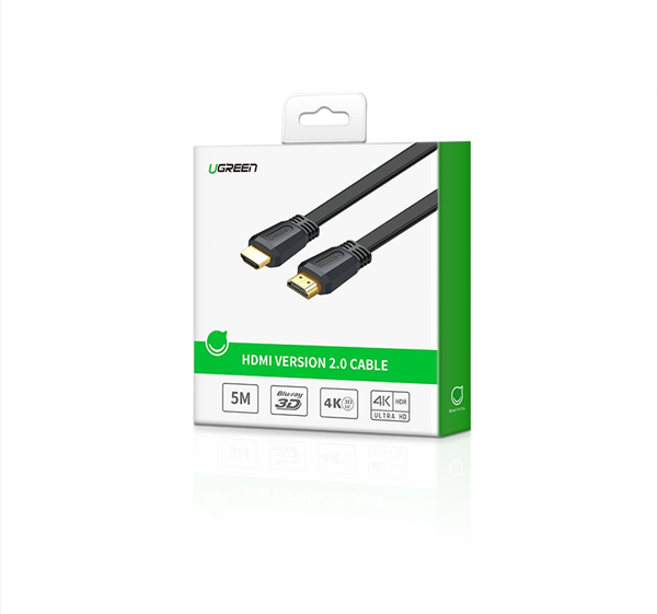 Cáp HDMI 2.0 dẹt dài 3m hỗ trợ 4K@60MHz chính hãng Ugreen 50820