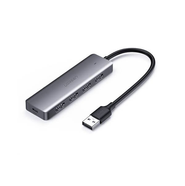 Hub chia 4 cổng USB 3.0 hỗ trợ cấp nguồn Micro USB chính hãng Ugreen 50985 cao cấp