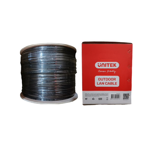 Cáp UTP 305m Cat6 0.55CCA C18136GY đen UNITEK