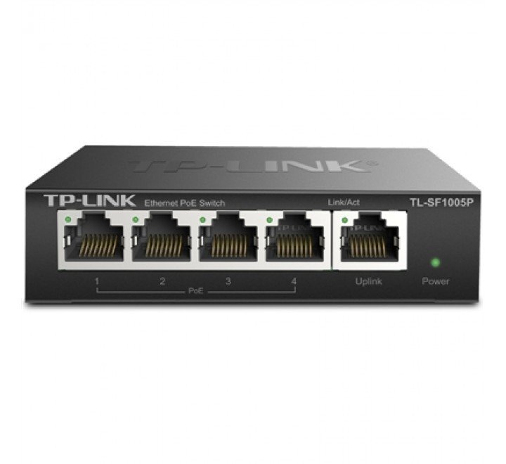 Thiết bị chia mạng TP-Link TL-SG1005P Gigabit 1000Mbps/ 5 Cổng/ 4 cổng PoE/ Vỏ Thép