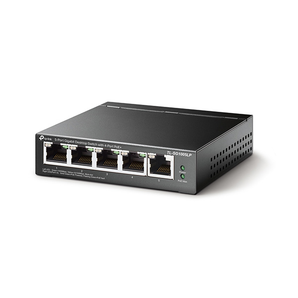 Switch TL-SG1005LP chia mạng 5 cổng, Switch Để Bàn 5 Cổng Gigabit với 4 Cổng PoE+