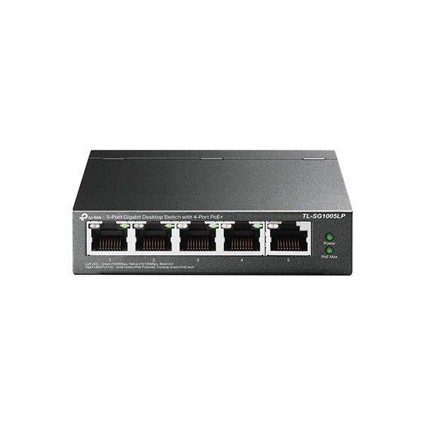 Switch TL-SG1005LP chia mạng 5 cổng, Switch Để Bàn 5 Cổng Gigabit với 4 Cổng PoE+