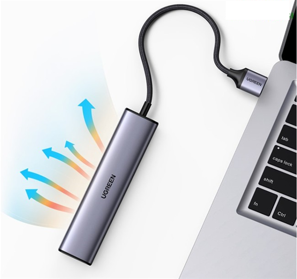 Bộ Hub chia USB 3.0 ra 3 cổng USB 3.0 + Lan Gigabit 1000Mbps Ugreen 20915