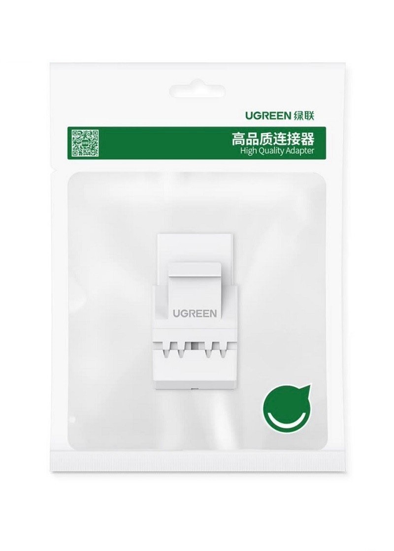 Ổ cắm mạng Cat6 30844 UTP Ugreen kiểu 180 độ