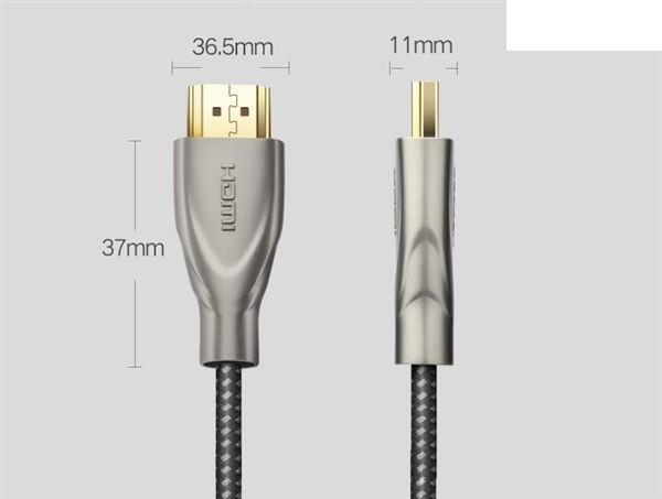 Cáp HDMI 2.0 10m hỗ trợ 4K tần số 60Hz Ugreen 50112 vỏ sợi Carbon