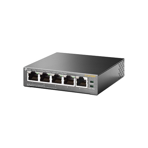 Switch Để Bàn 5 cổng 10/100Mbps với 4 cổng PoE+ TL-SF1005P